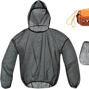 Outdoor High Density Mesh Jacket with Face Covering and Gloves